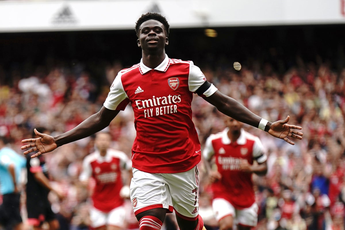 La star d'Arsenal, Bukayo Saka, est le seul joueur de Premier League en lice pour