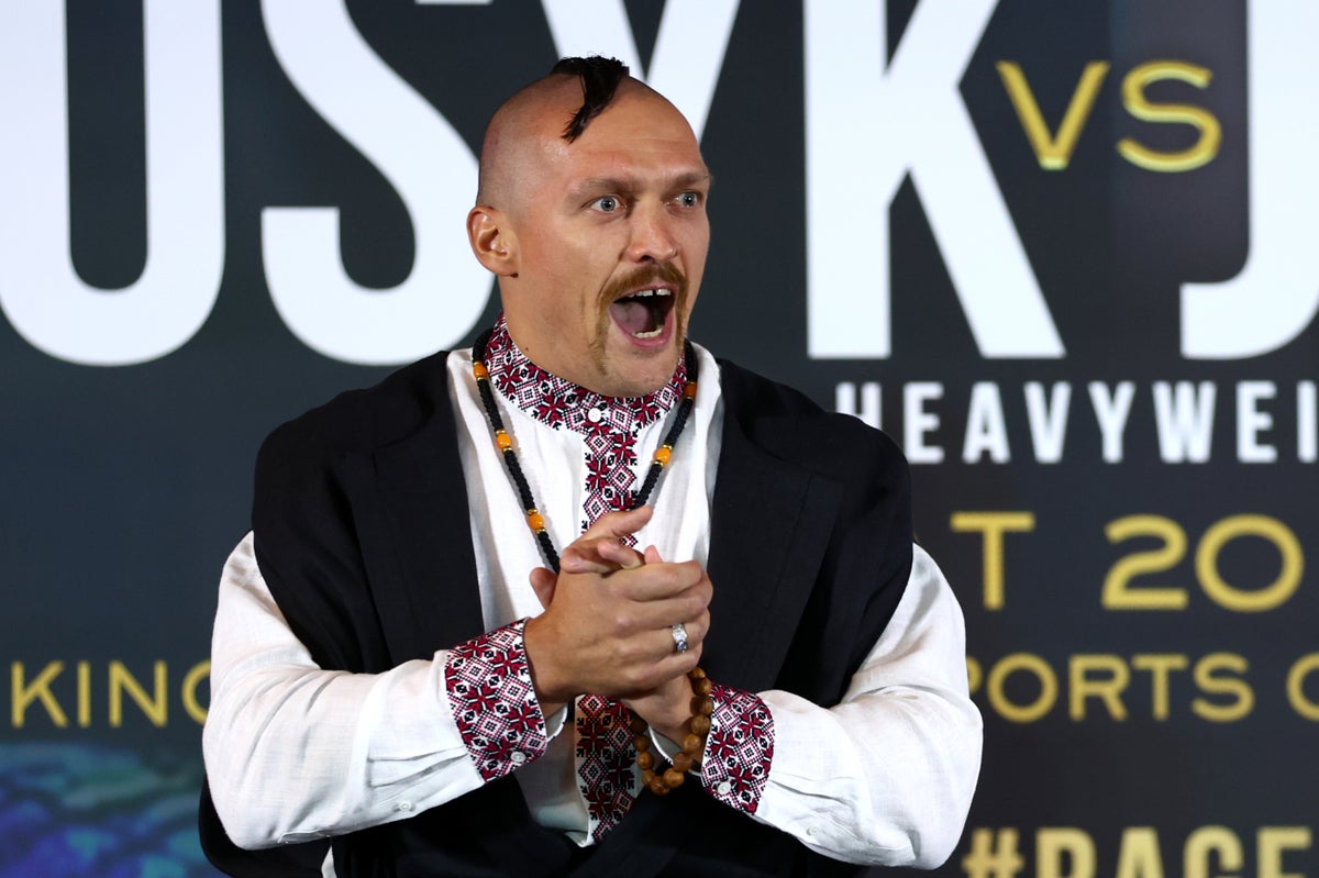 Regardez: Oleksandr Usyk fait irruption dans SONG après une confrontation intense avec Anthony Joshua