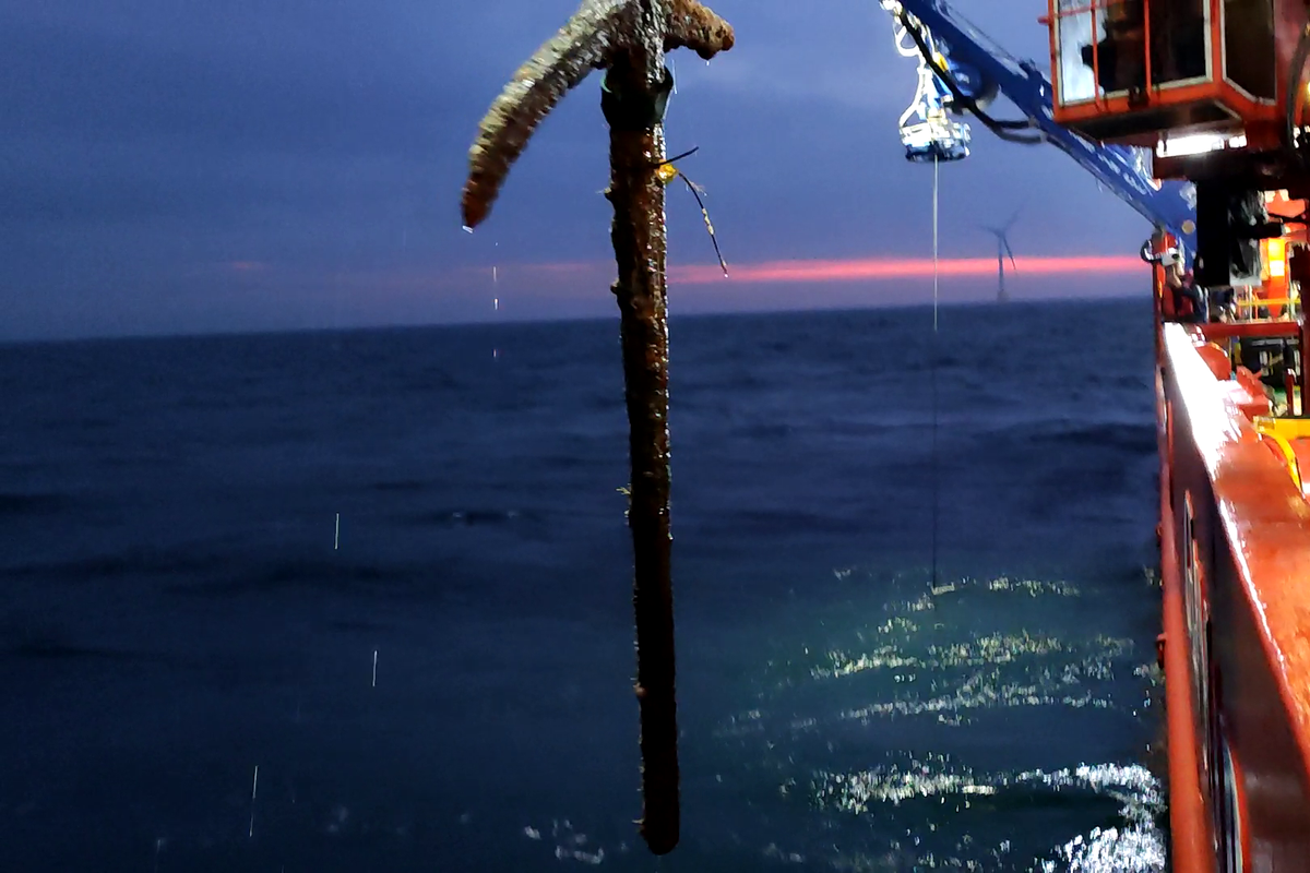 Une ancre découverte lors de travaux sur un parc éolien offshore pourrait dater de l'époque romaine