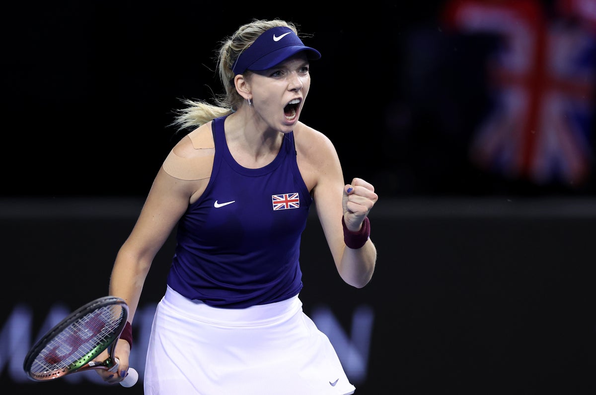 Katie Boulter appelle une foule tapageuse à se placer derrière GB dans le match nul de la Billie Jean King Cup
