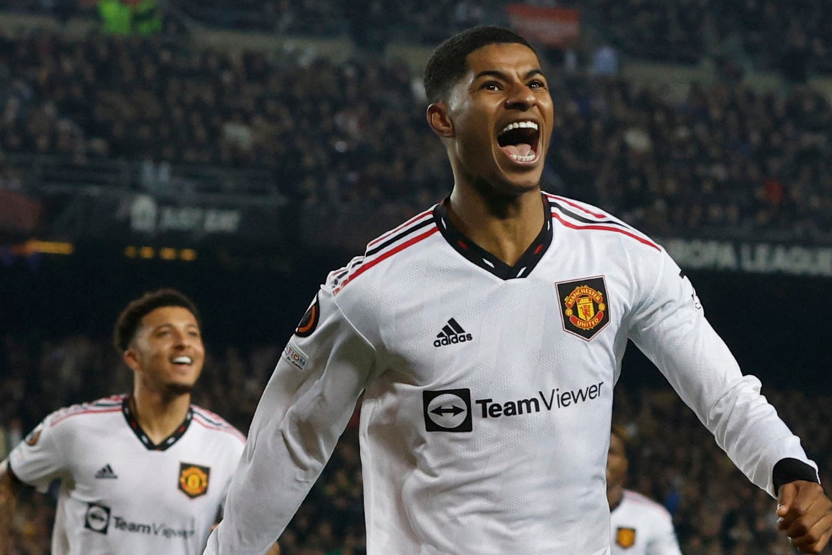 Barcelone 2-2 Manchester United: Marcus Rashford brille avec une égalité à succès en Ligue Europa dans la balance