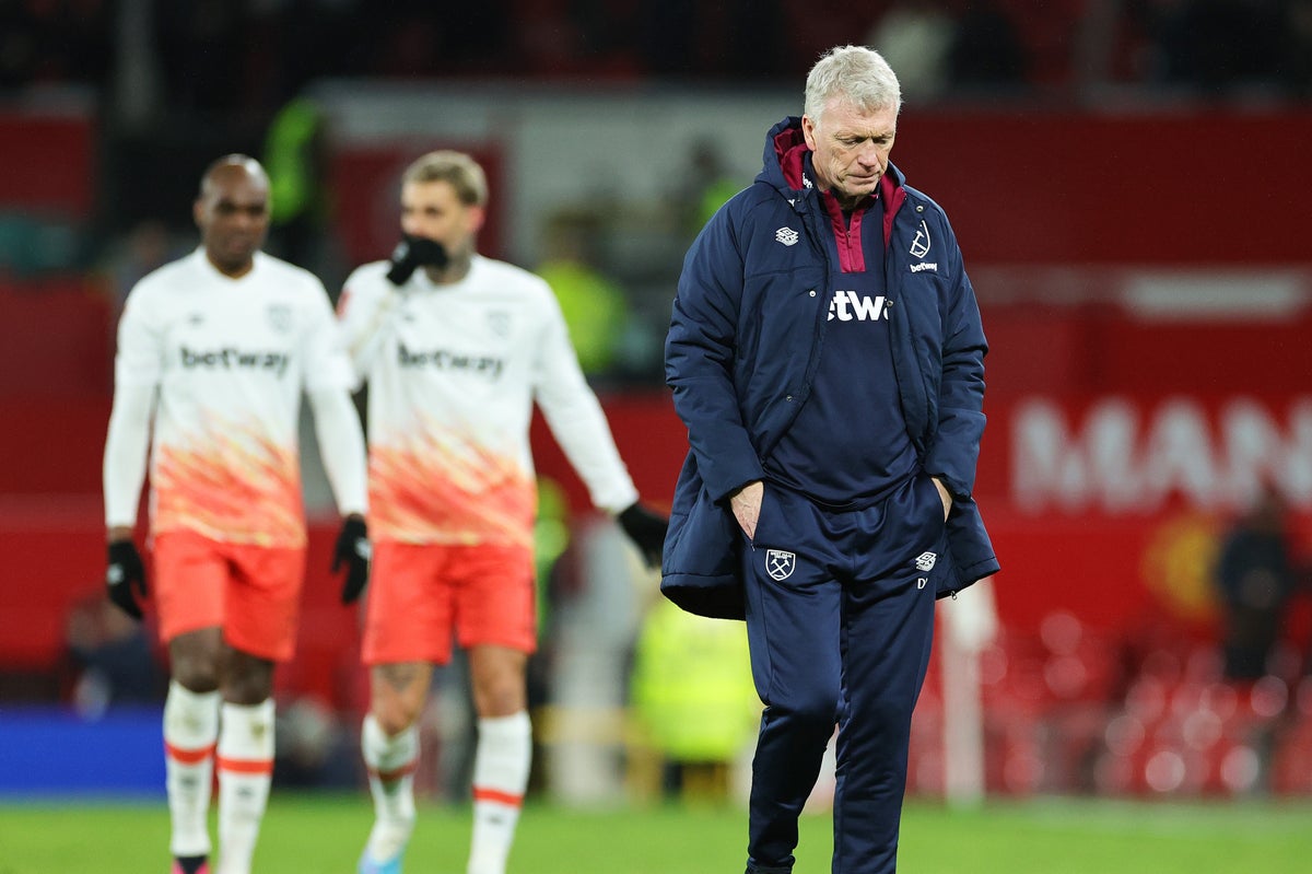 "On a tout gâché !"  David Moyes déplore la capitulation "ridicule" de la West Ham FA Cup contre Manchester United
