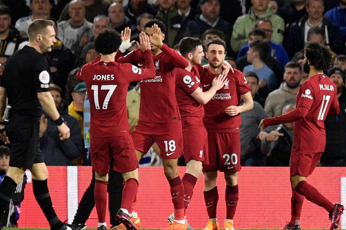 Leeds 1-3 Liverpool FC EN DIRECT !  But de Jota - Flux du match de Premier League, dernier score et mises à jour aujourd'hui