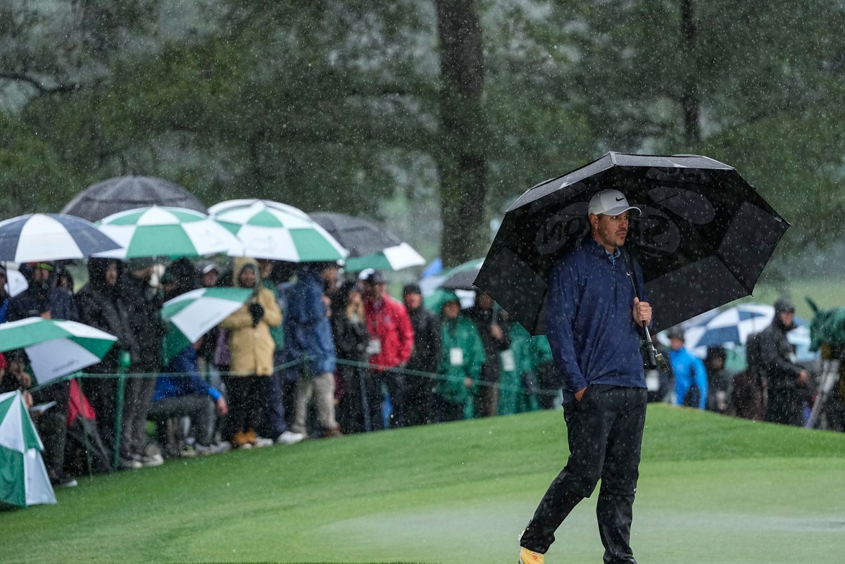 The Masters 2023: Brooks Koepka mène alors que de fortes pluies arrêtent le troisième tour à Augusta