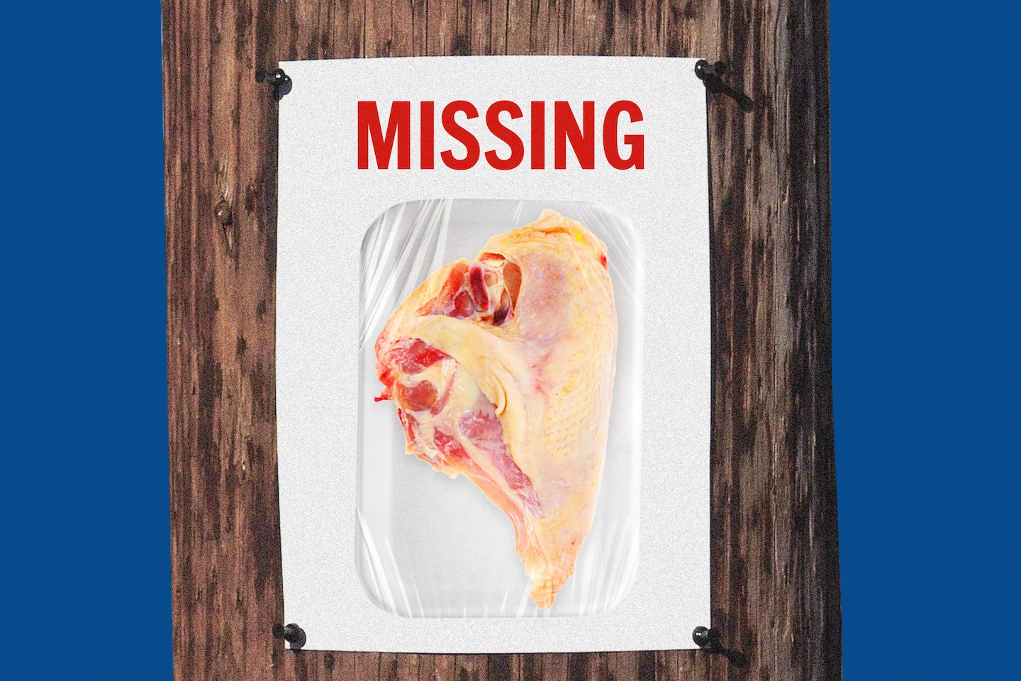 Les poitrines de poulet avec os et peau sont difficiles à trouver, et nous sommes à blâmer