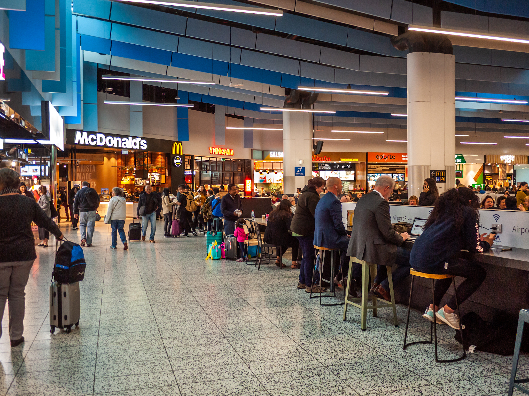Ce sont les restaurants d'aéroport américains qui ont les notes les plus élevées