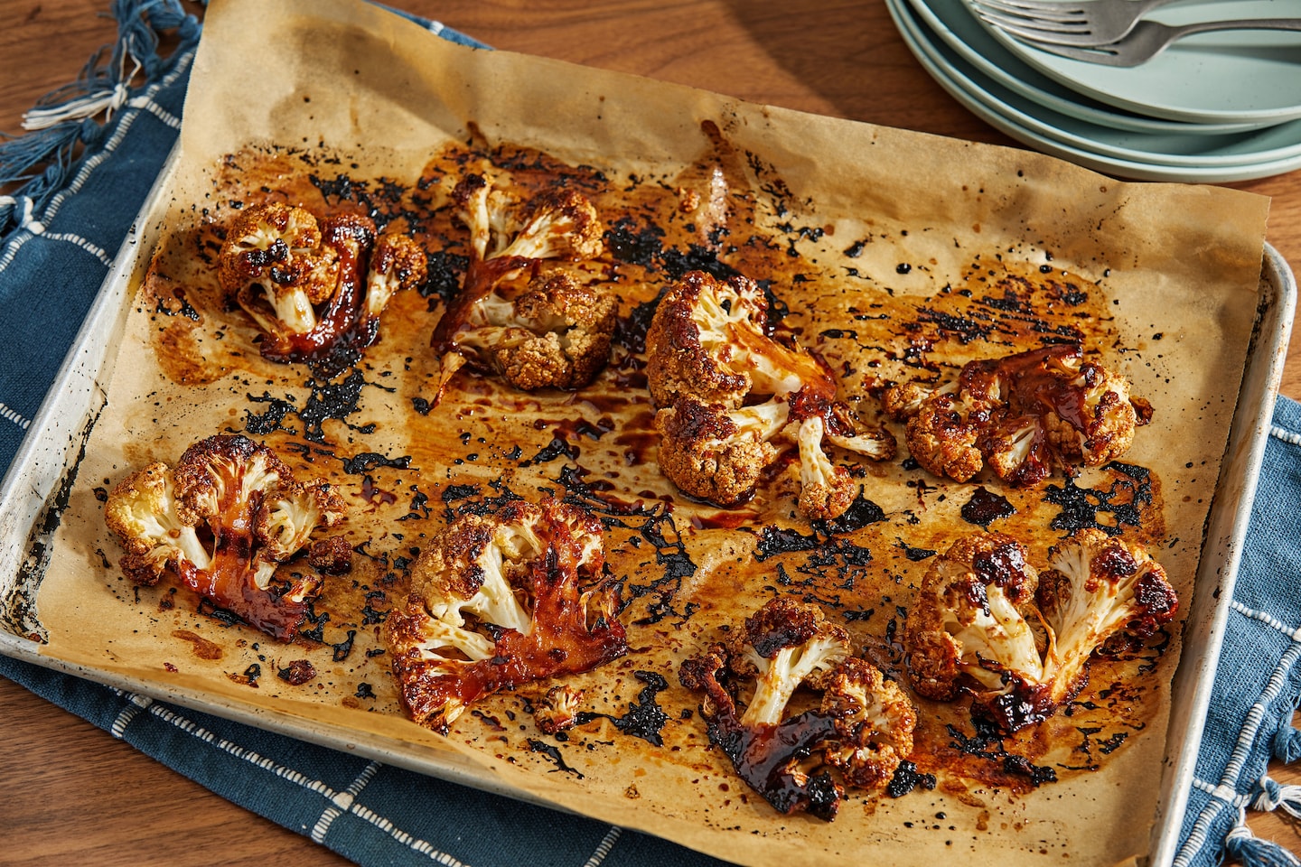 La sauce char siu est la clé du chou-fleur caramélisé collant