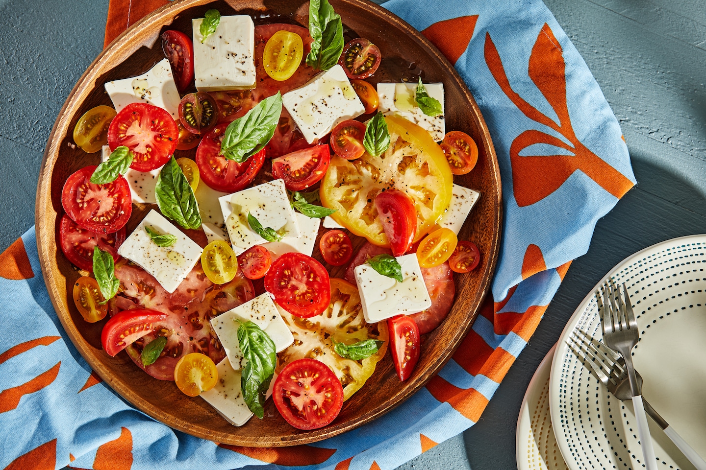 Recette de salade caprese végétalienne - The Washington Post