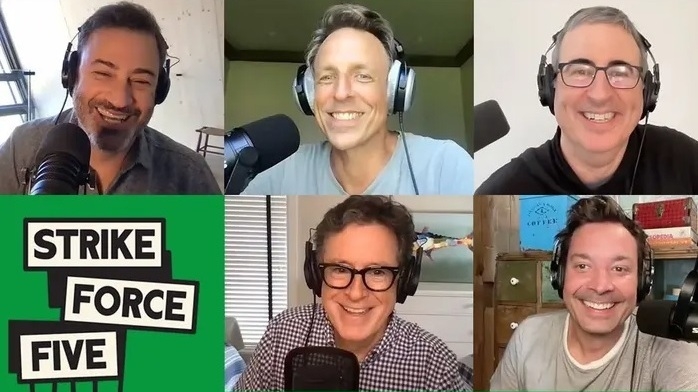 Les animateurs de télévision de fin de soirée s'associent pour un nouveau podcast au milieu de la grève des écrivains