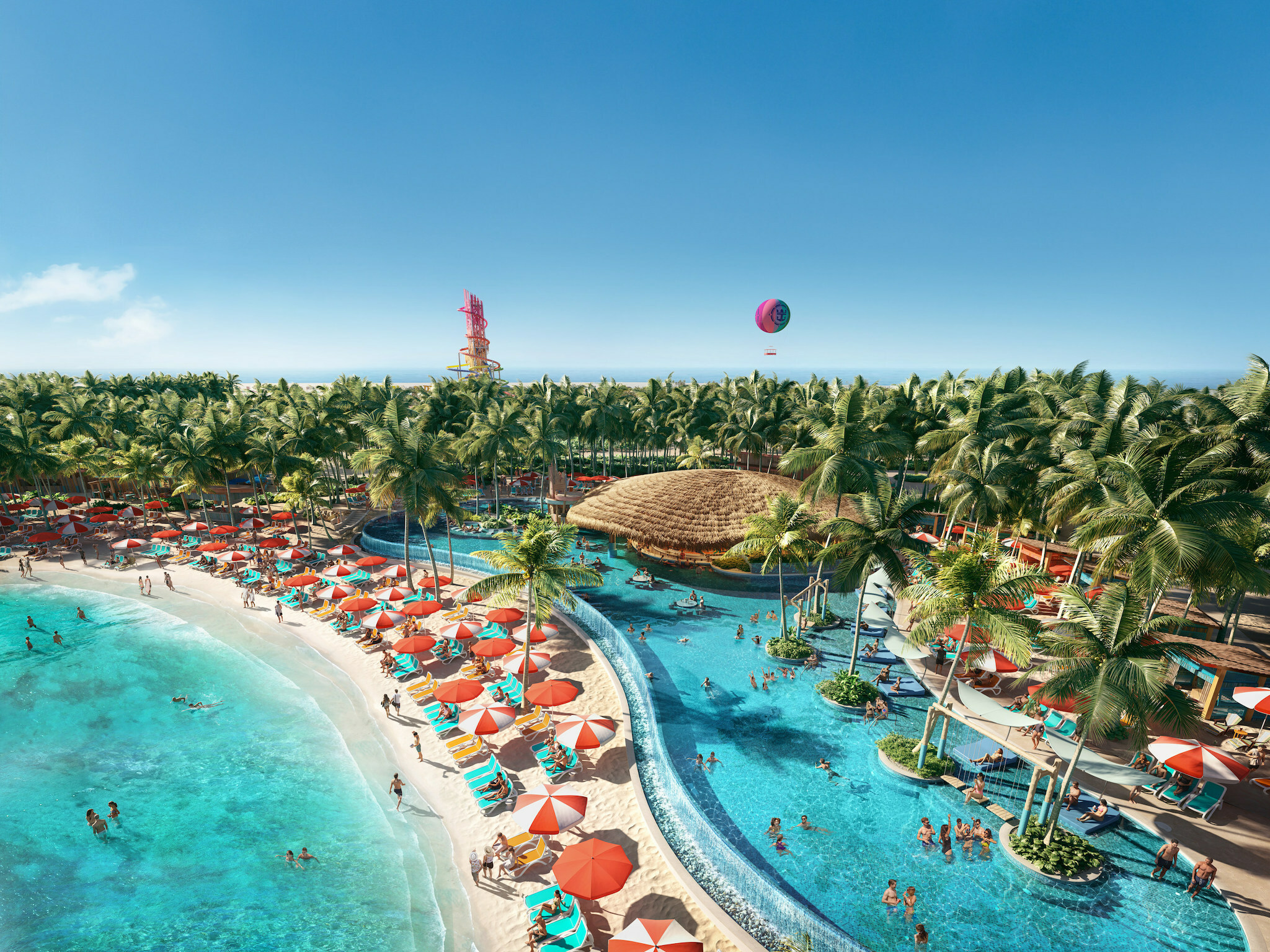 Royal Caribbean dévoile une plage réservée aux adultes sur son île privée des Caraïbes