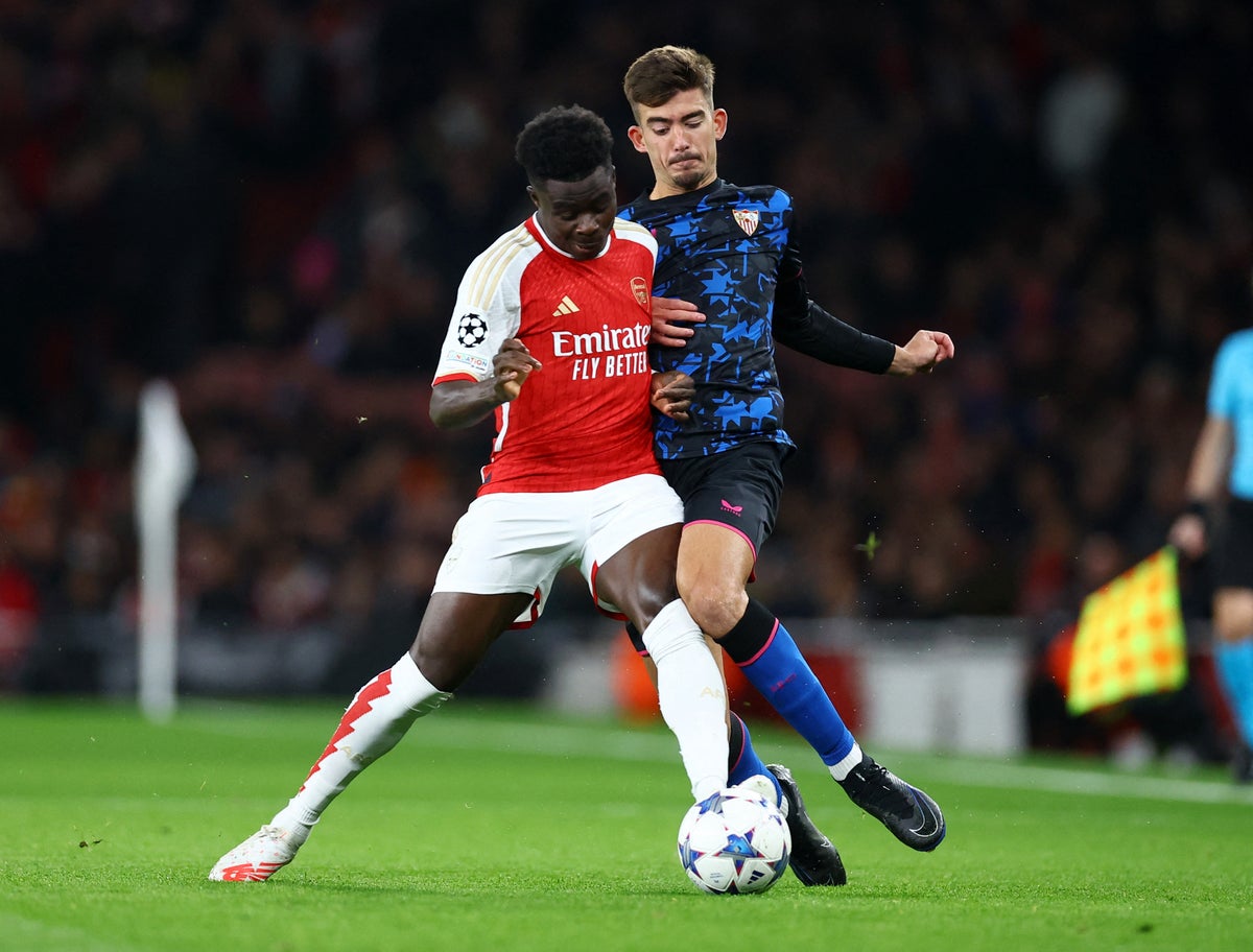 Arsenal contre Séville EN DIRECT!  Flux des matchs de la Ligue des Champions, dernières mises à jour des scores et des buts aujourd'hui