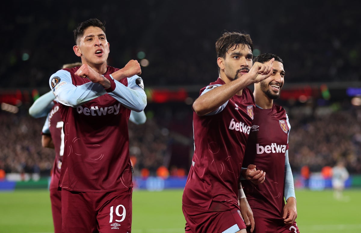 Lucas Paqueta fournit l'étincelle bien nécessaire à West Ham lors de la victoire vitale de la Ligue Europa contre l'Olympiacos
