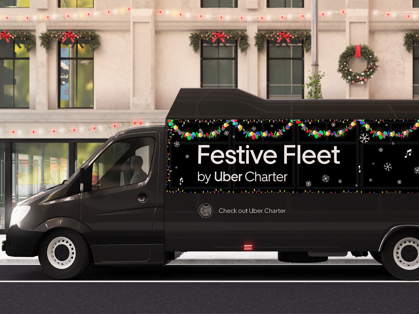 Uber présente une flotte festive de bus de fête juste pour les vacances