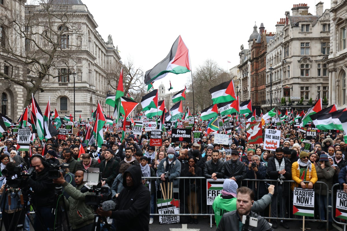 10 000 personnes défilent à Londres pour soutenir le cessez-le-feu à Gaza