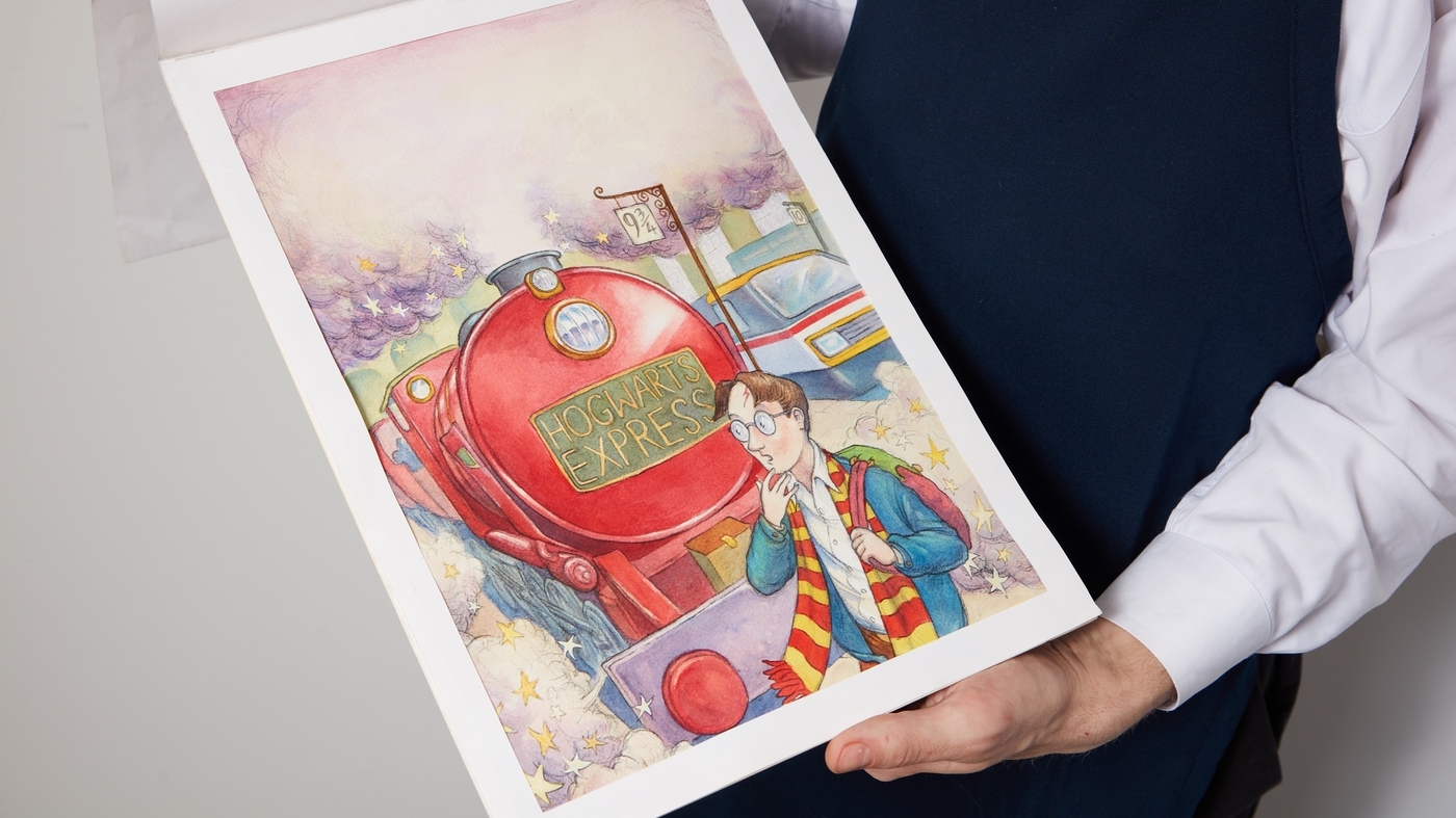 La couverture originale du livre "Harry Potter" devrait battre des records aux enchères