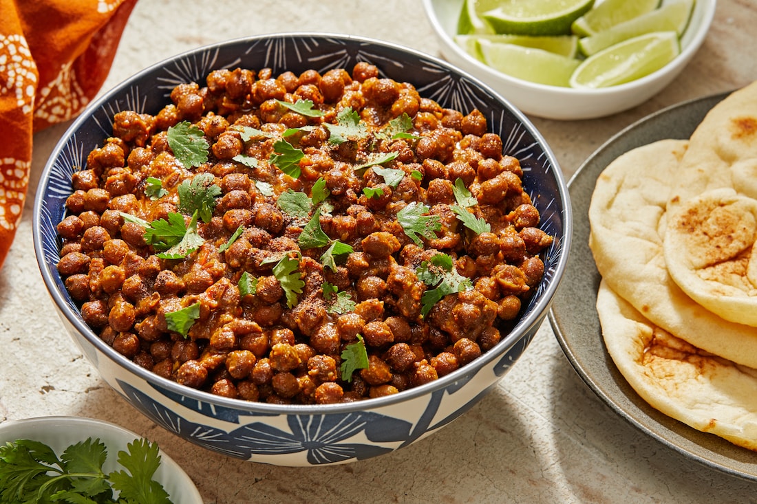 Recette de Chole (pois chiches bruns au curry)