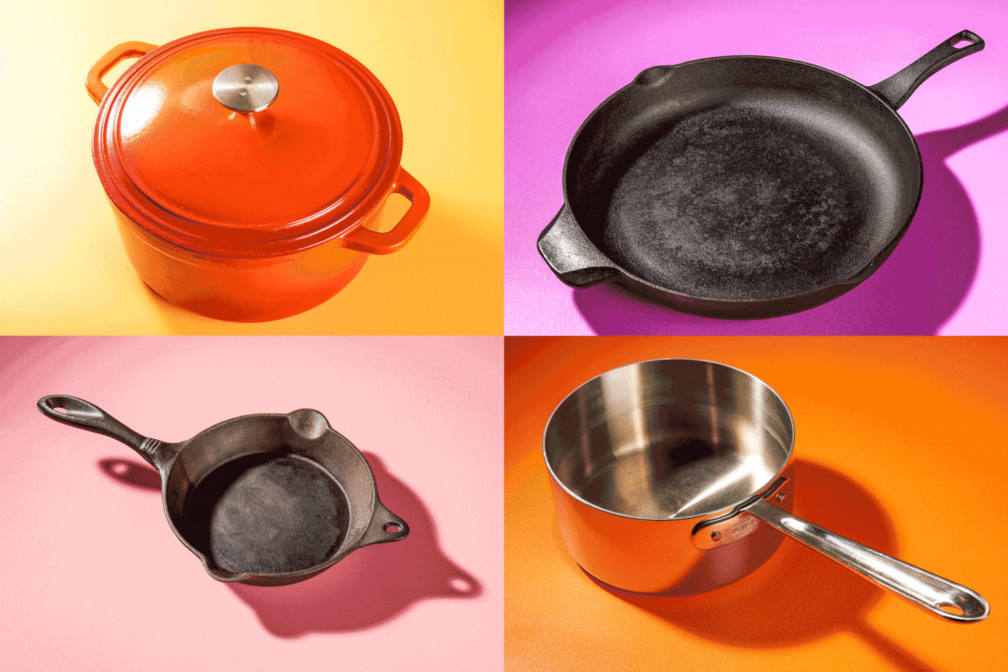 4 casseroles et poêles dont chaque cuisinier à la maison a besoin