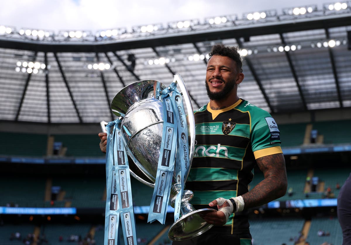Courtney Lawes est ravie de signer avec style le thriller de Northampton Edge Bath