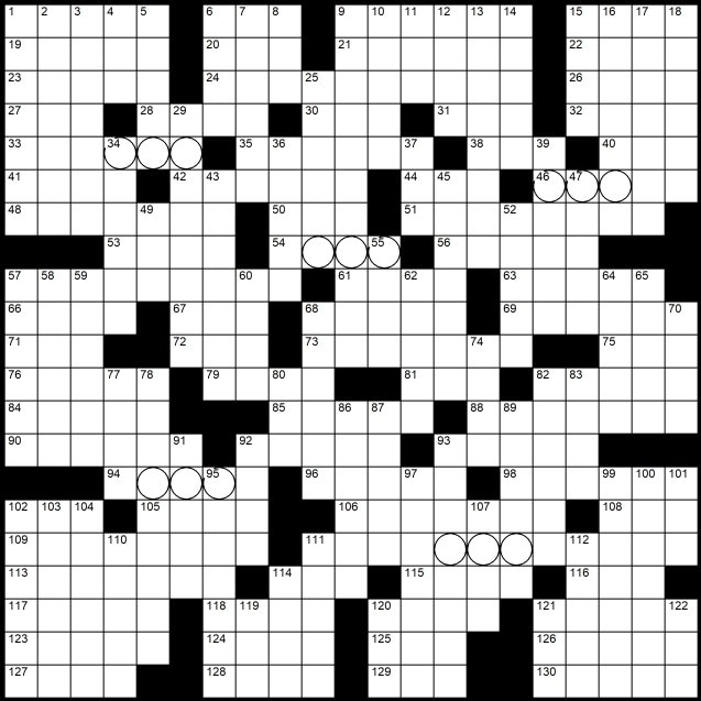 Solution au mot croisé d'Evan Birnholz du 7 juillet, « Le problème des trois corps »