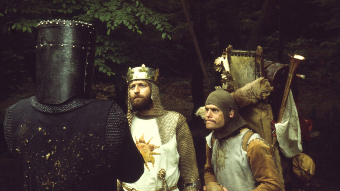 Parlez-nous de vos souvenirs de `` Monty Python et du Saint Graal ''