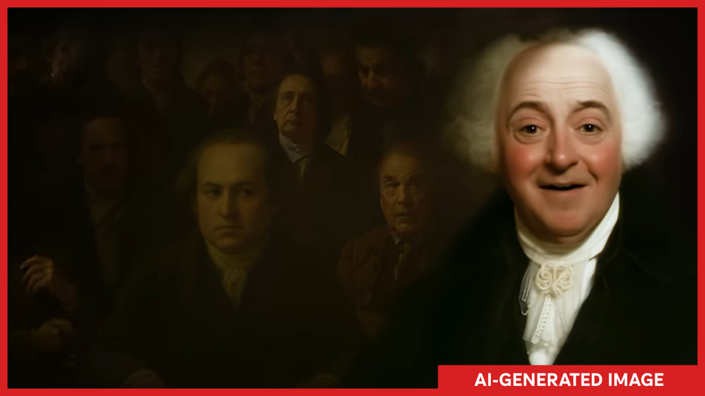 `` Musée des fondateurs '' de la Maison Blanche et de Prageru Blurs Blurs, Fiction générée par l'AI