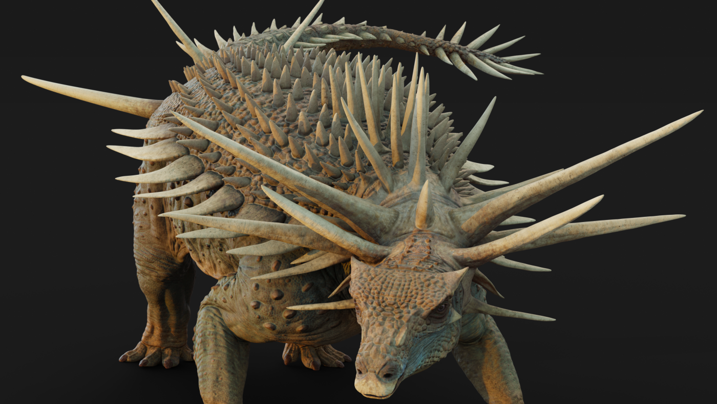 Une découverte de la colonne vertébrale: ce dinosaure avait des gisements de corps à pointes