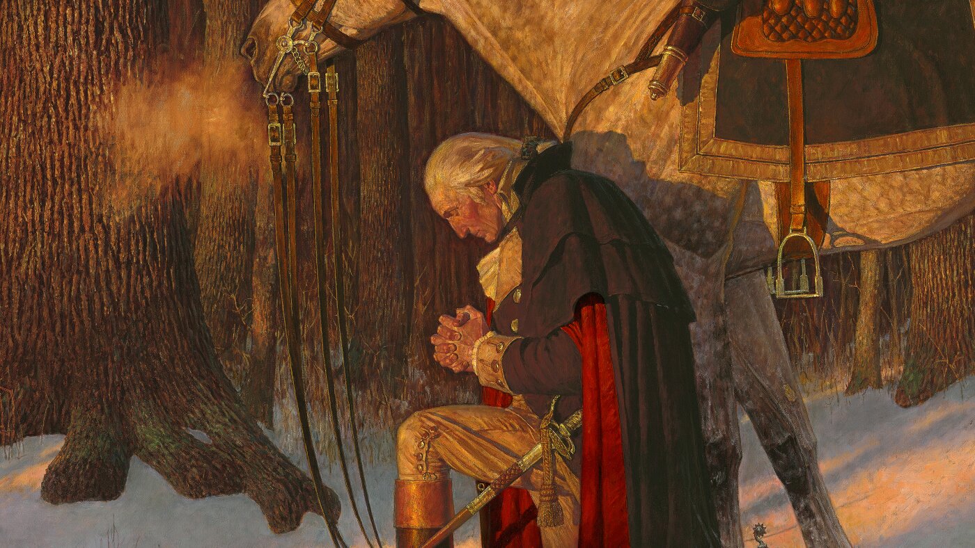 Les chrétiens conservateurs adorent ce tableau de George Washington. L'événement qu'il décrit n'a peut-être pas eu lieu