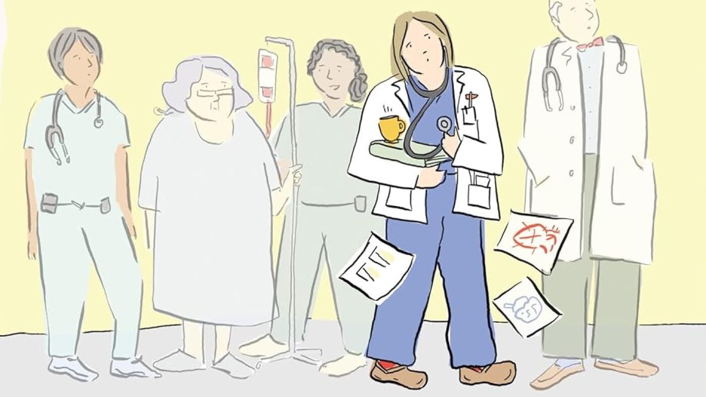 Entrez à l'école de médecine dans les mémoires graphiques « See One, Do One, Teach One »