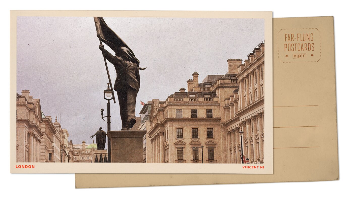 Salutations de Londres, où l'homme-drapeau de Banksy est un cri d'avertissement