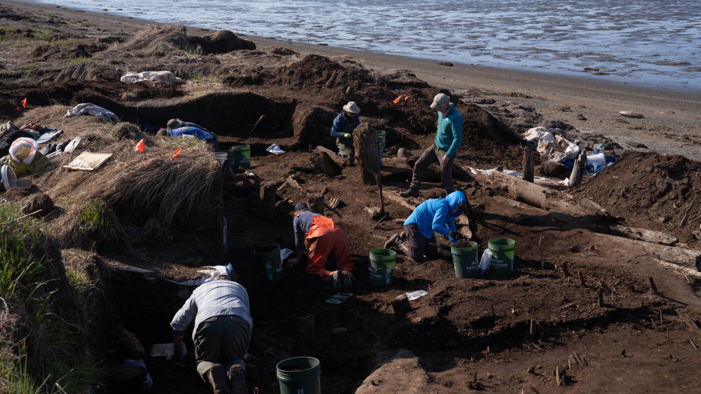 Les archéologues se précipitent pour sauver de précieux artefacts en Alaska après la tempête de l'année dernière
